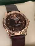 Ceas dama Frederique Constant Ladies Double Heartbeat, Diamonds & Gold