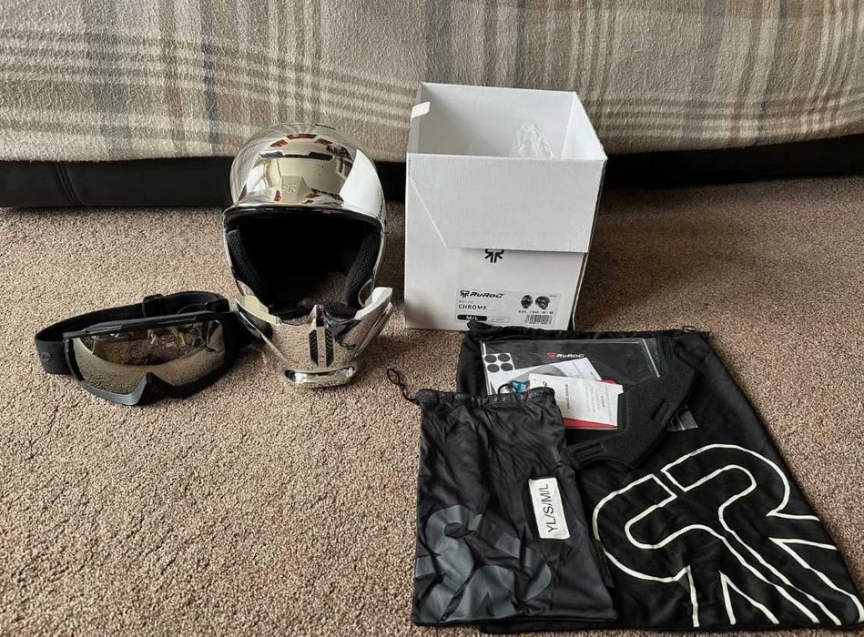 Ски каска Ruroc RG1-DX Chrome M