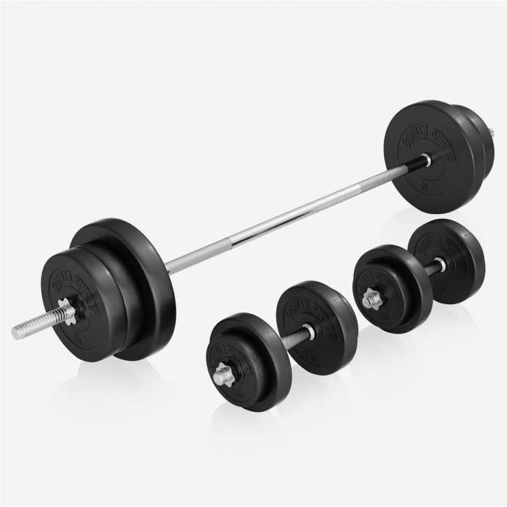 Set banca reglabila + greutati ciment 70kg