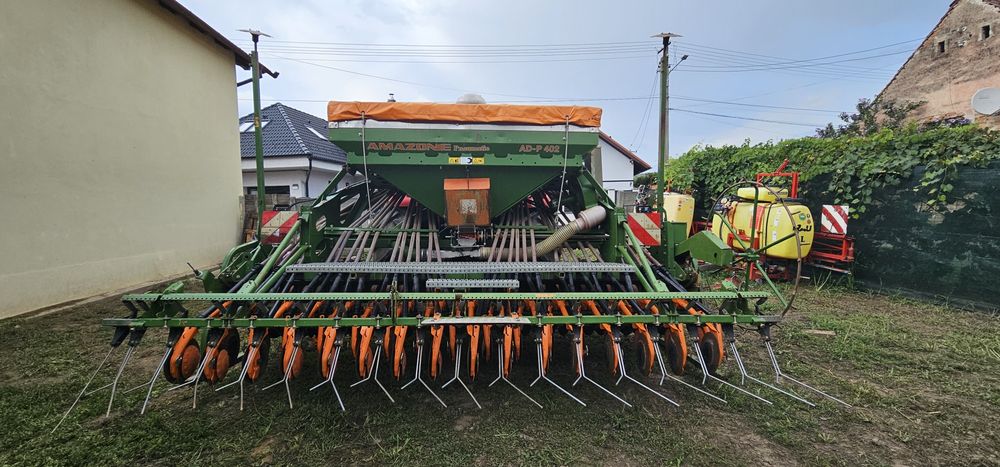 Vand semanatoare+ freza amazone model AD-P 402+kE 402 de 4 metri pneum