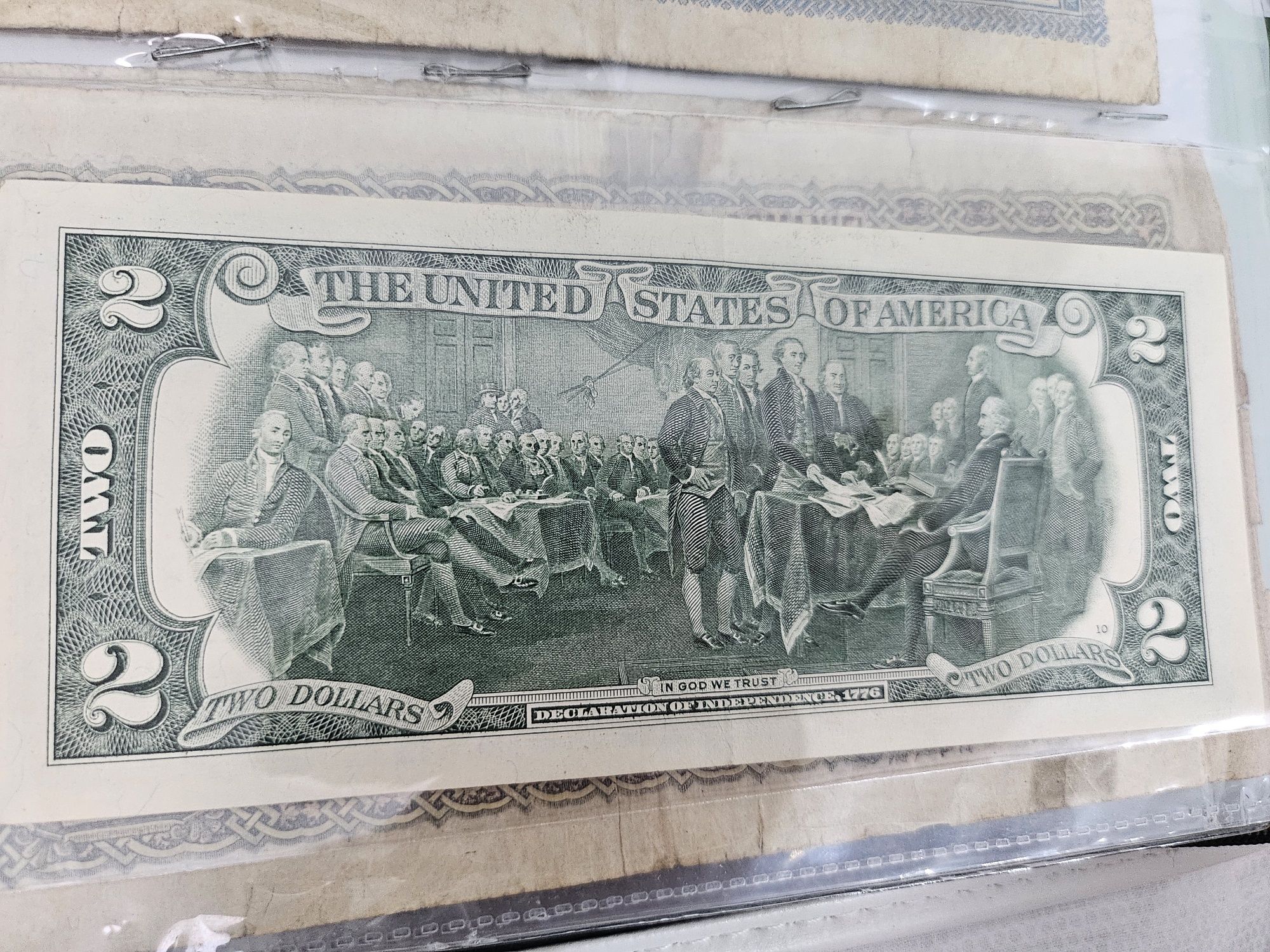 Set bancnote rare SUA 5 dolari 1963 + 2 dolari 2017 .Piese de colecție