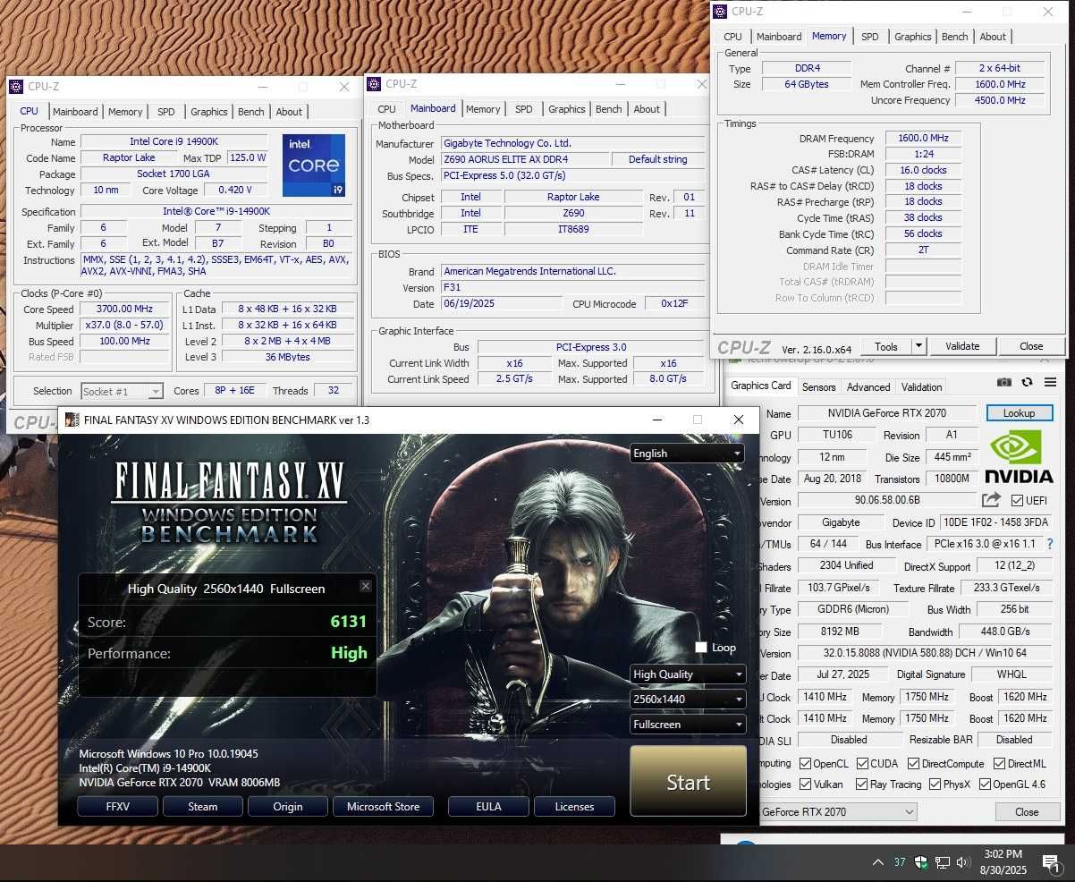 Gigabyte RTX 2070 8GB Windforce 2X