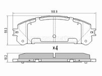 Колодки тормозные Toyota Highlander