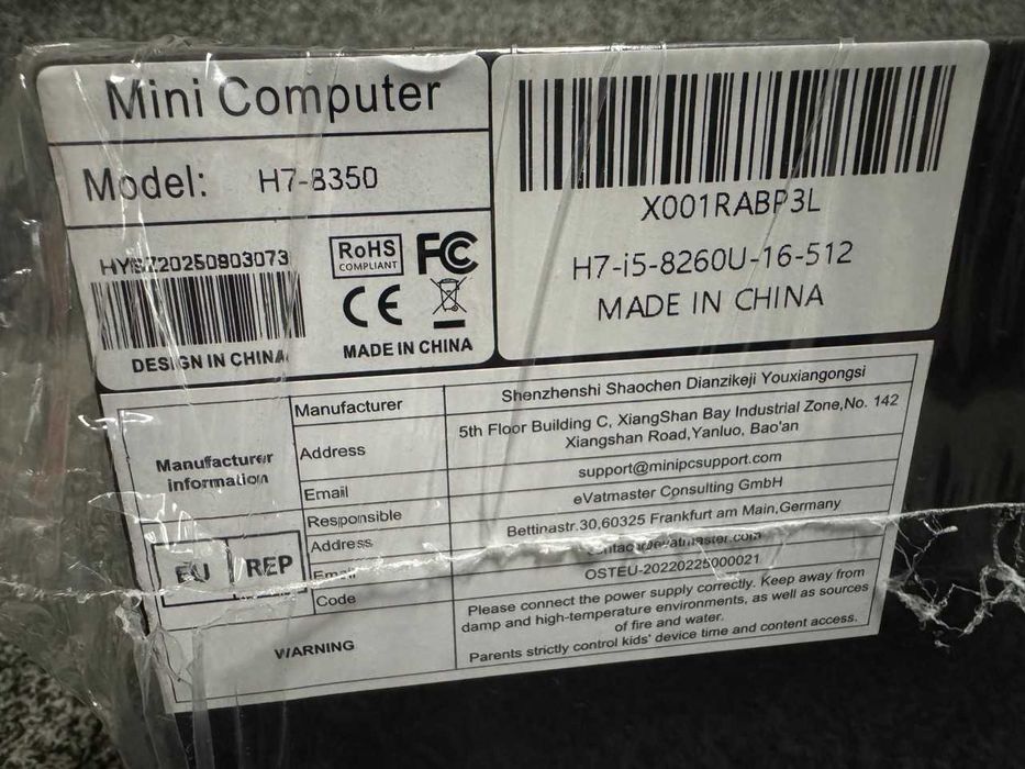 Mini PC / Fanpeec Fanless H7 / i5+16+512 / Sigilat
