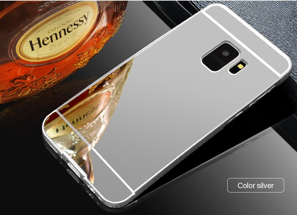 Husa / Bumper aluminiu + spate Oglinda Samsung Galaxy S9, S9+, S9 Plus