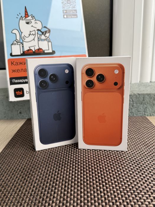 НОВИ! 256Gb *ЛИЗИНГ* iPhone 17 Pro Cosmic Orange/ Blue / Silver