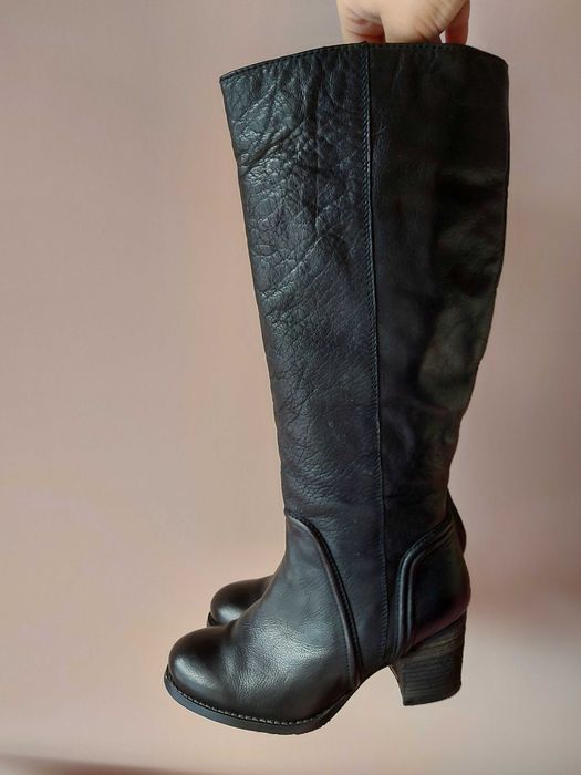 Cizme cu toc din piele naturală 36