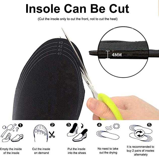 GMINISMART Отопляеми стелки, USB стелки, нагреватели за крака, 40-44