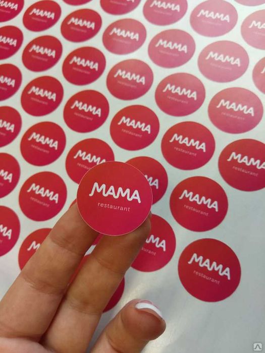 Стикеры, наклейки с контурной резкой 32*50