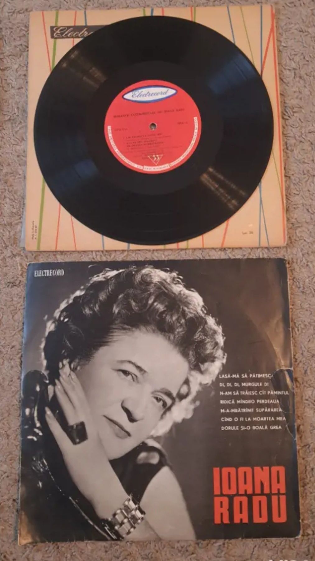 Colectie Disc vinil pick-up Ioana Radu,Romica Puceanu,Ileana Sararoiu.