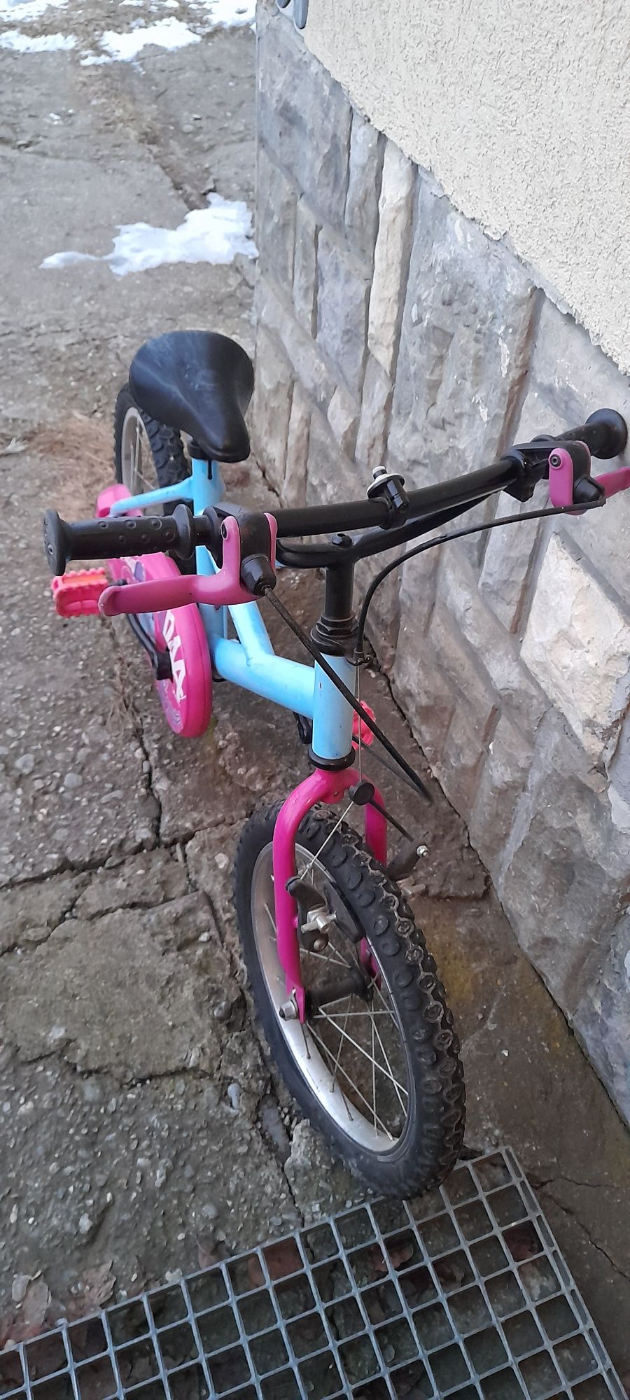 Bicicleta decathlon roti 16"fete ptr vârstă 4-6 ani