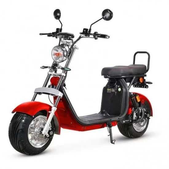 Scooter electric Citycoco , 2000 W, 20 Ah, Rosu,FARA PERMIS