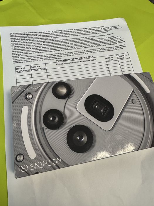 КАТО НОВ 256GB Nothing Phone 3a Pro Гаранция Yettel до 2028 г. Gray