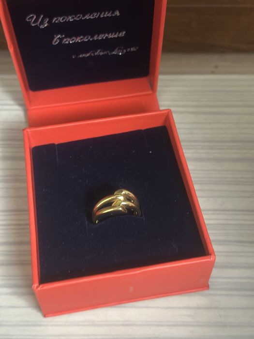 Золотое кольцо 22к (916 проба ) . Бренд Arpaş , 18 размер