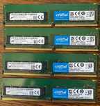 Pachet 32 GB DDR4 ECC UDIMM 2400 MHz (4×8 GB Crucial)