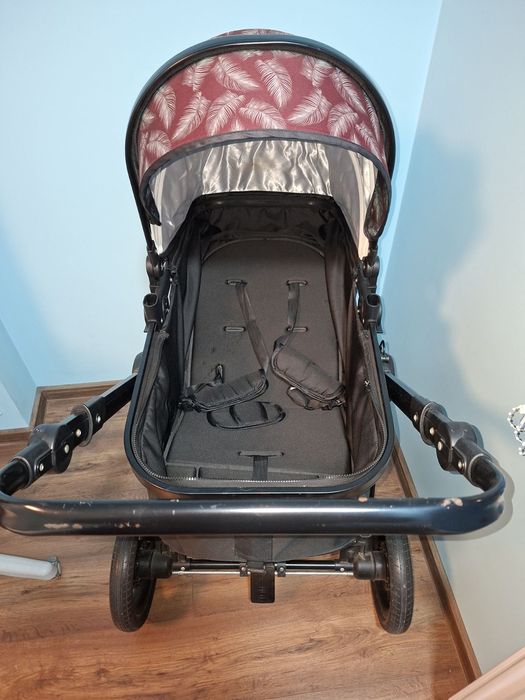 Детска количка 3 in 1 Lorelli Alexa Luxe Black, Включено кошче за кола