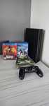 Sony PlayStation 4 Pro 1TB (2 controllere + jocuri) cu o mica problema