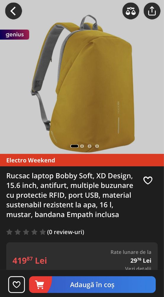 Rucsac XD Design Bobby Soft High Quality