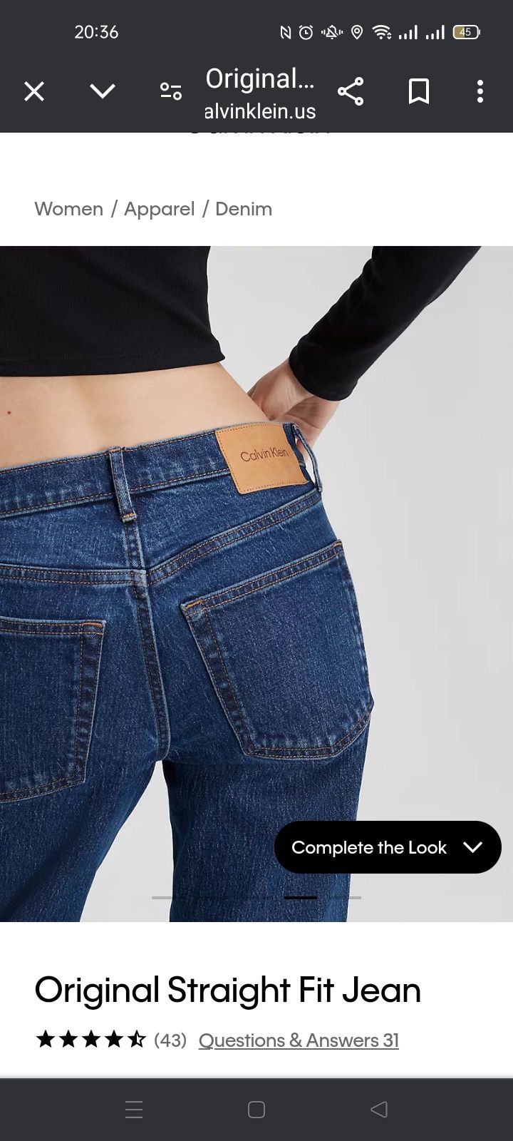 Женские джинсы от Calvin Klein