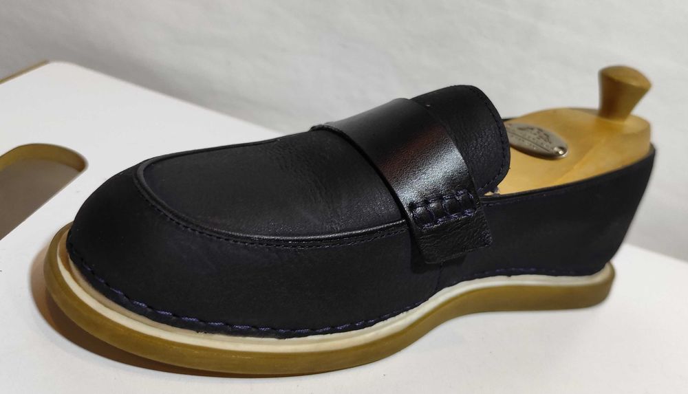 Pantofi loafer 38 38.5 slip on Camper Nixie piele naturala moale navy