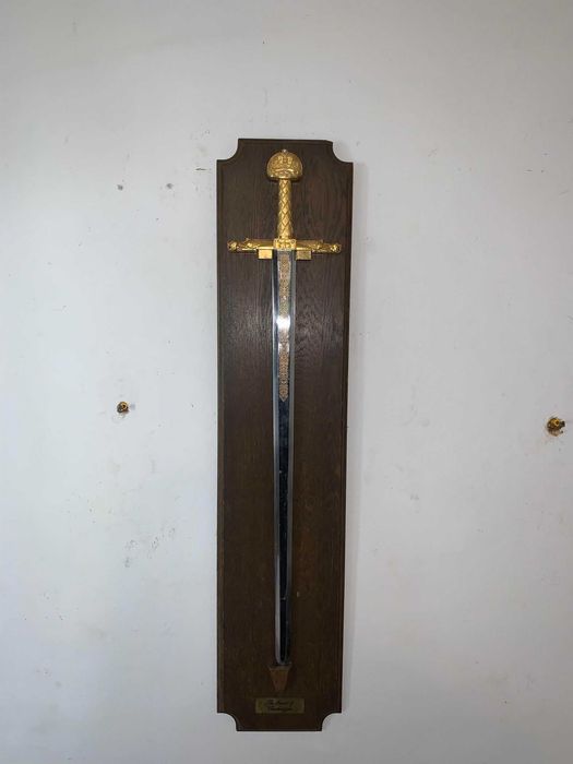 Panoplie/ sabie cu maner din bronz