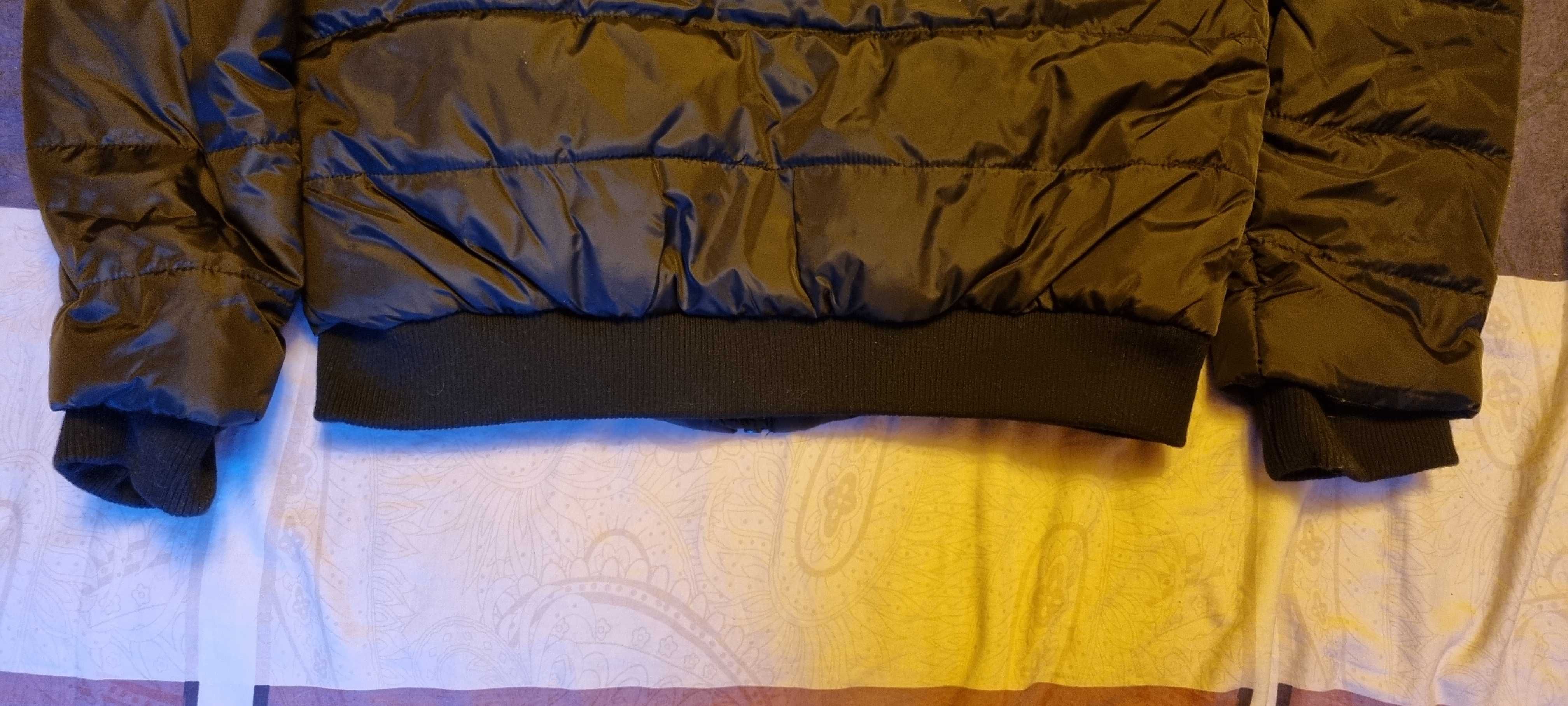 Geaca dama, neagra, cu gluga, rezistenta la apa si vant, XL