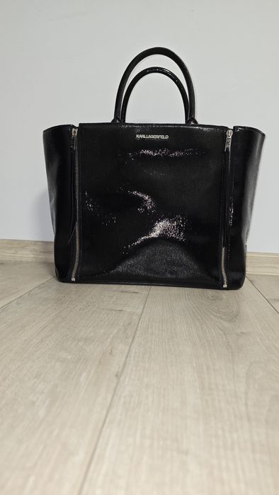 Кожена чанта Karl Lagerfeld