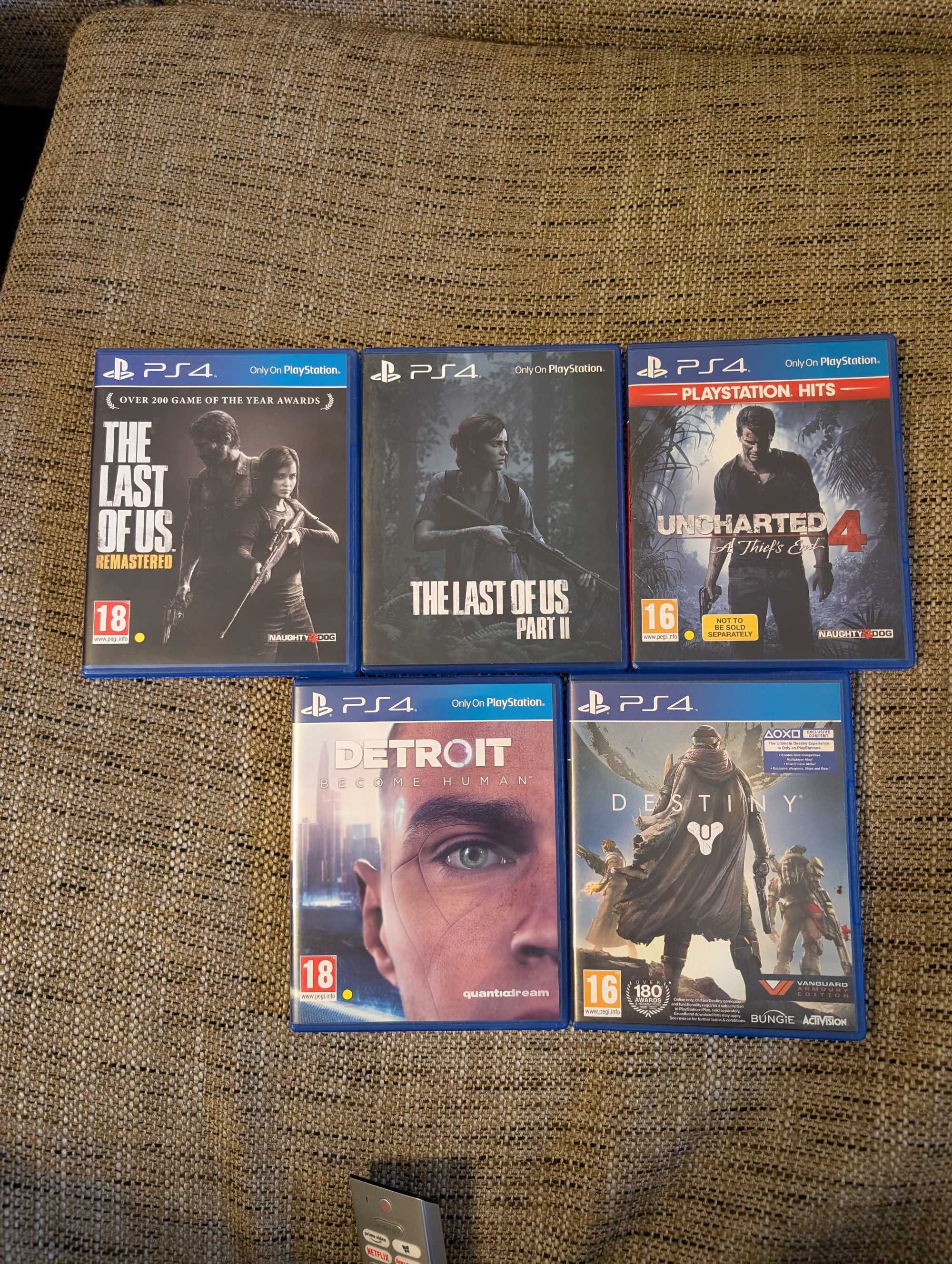 PS4 Pro 1TB 7216B (final) + 5 игри + joystick  + hdmi + charger cable