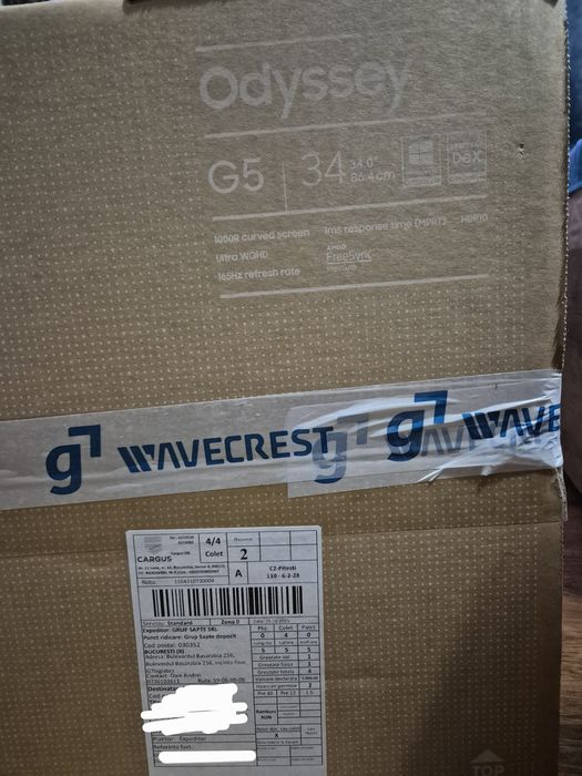 Monitor Gaming curbat LED VA SAMSUNG Odyssey G5 LC34G55TWWRXEN, 34"