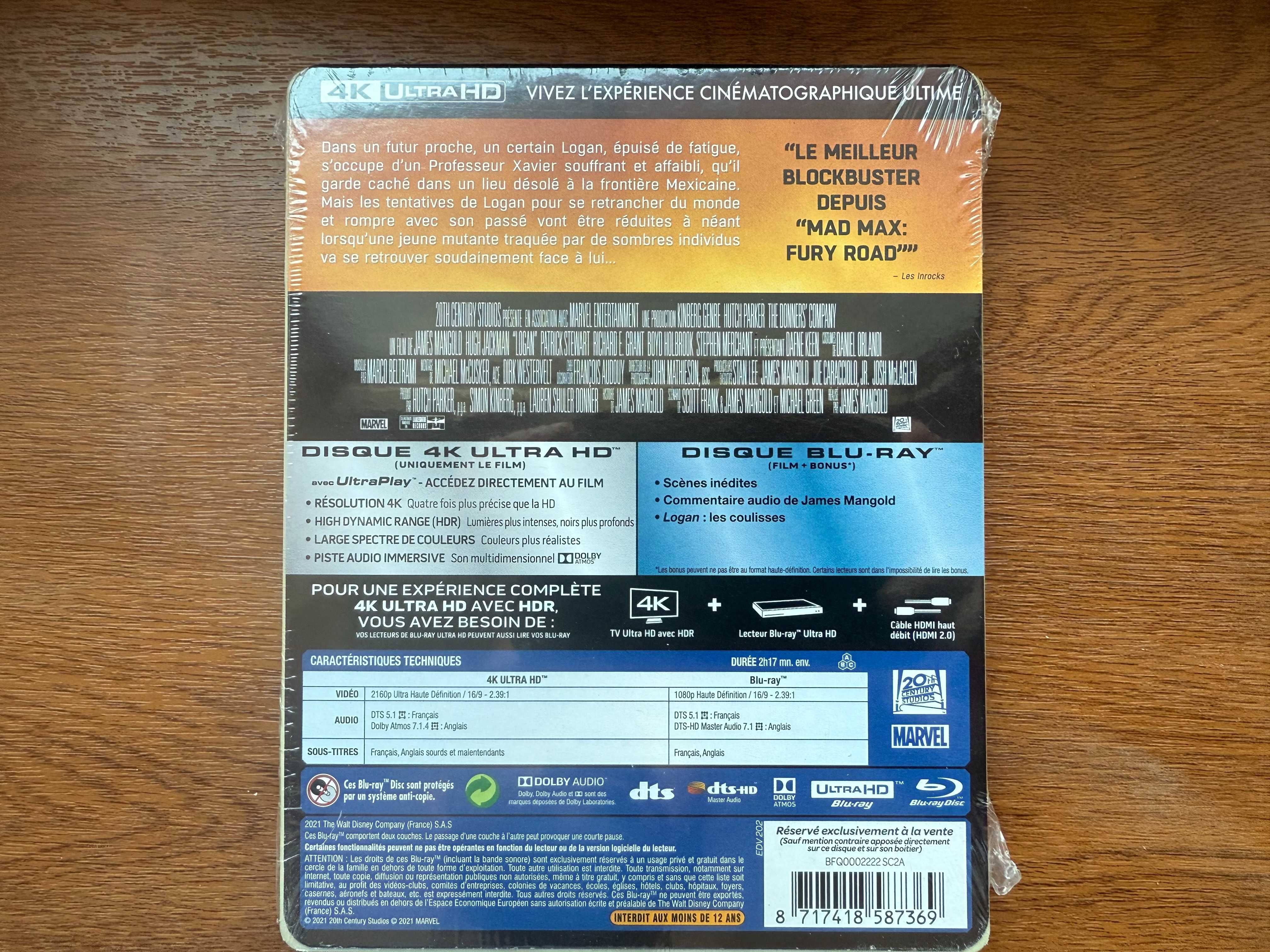 Logan 4k Steelbook