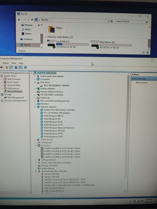 KIT Placa de baza + Procesor Intel i3-4170 + 8 GB RAM-HDD, Sursa 500w