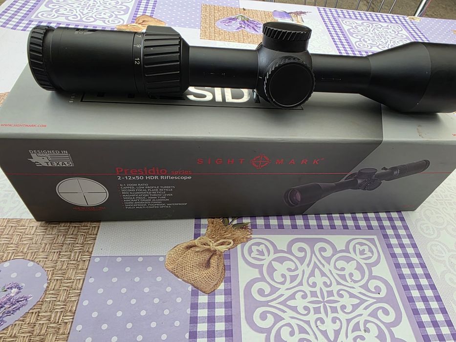 Luneta goana panda Sightmark Presidio 2-12x50 cu punct