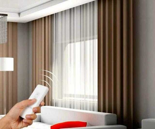Электрокарниз, умный дом шторы с электроприводом автоматический карниз