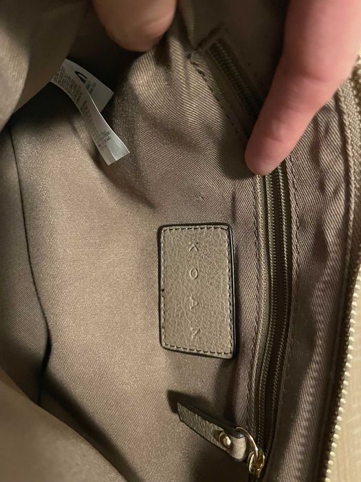 Geanta plic bej inchis Koan Coin Italia