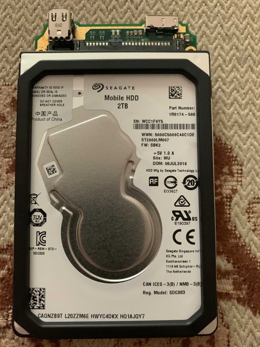 hard disk extern 2tb seagate folosit sase zile 120 lei