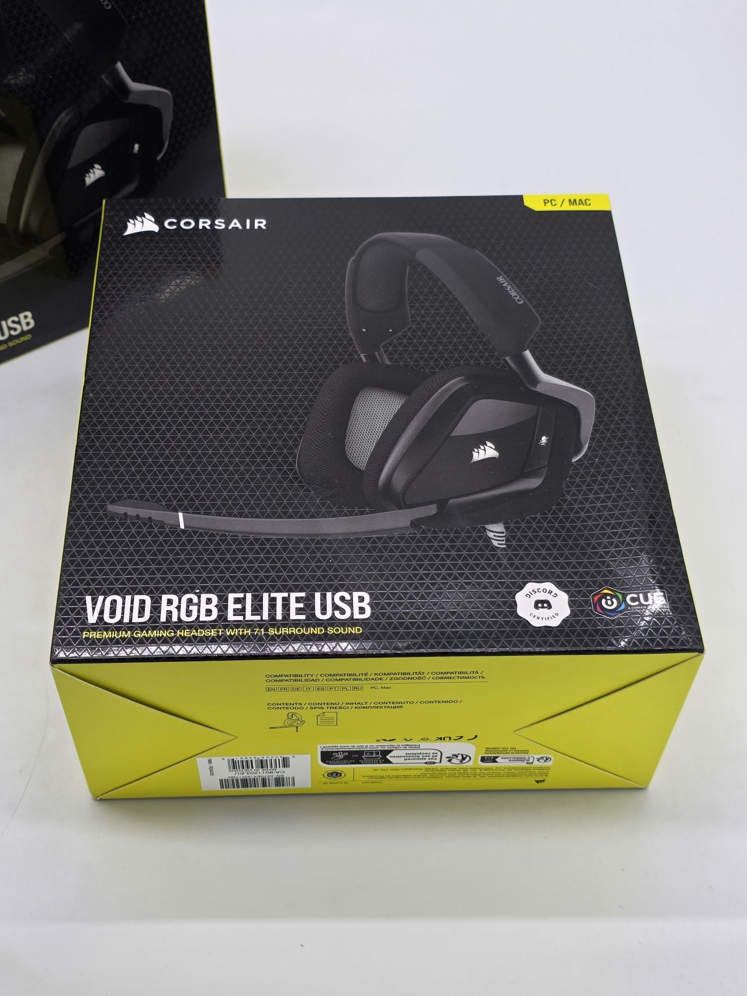 Casti gaming Corsair Void ELITE RGB, USB, Carbon, sigilate