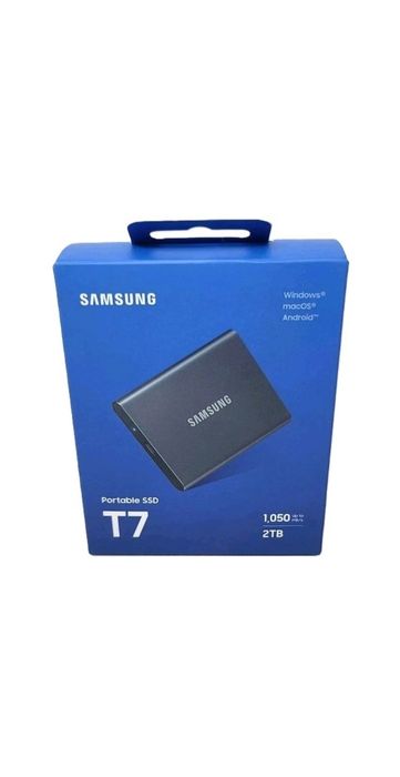 SSD Samsung T7, объем 2 TB, скорость 1050MB/s, USB 3.2 из США