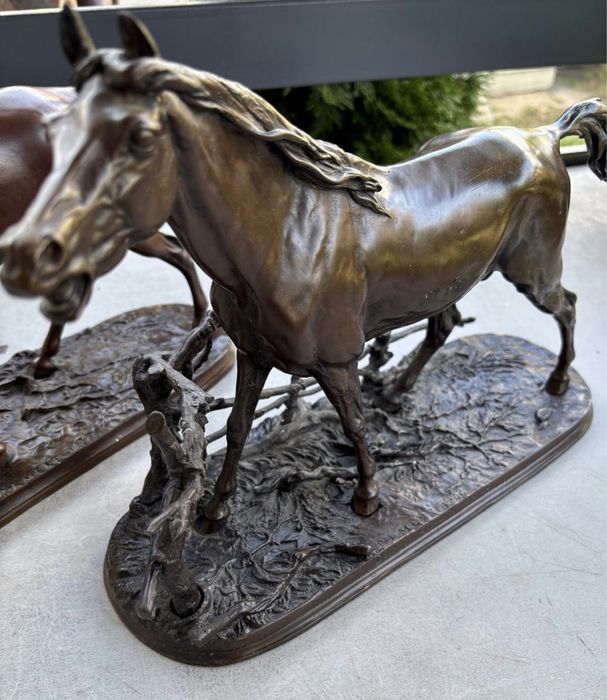 Vand Statuete bronz P.J. Mêne „Djinn Étalon Barbe”aduse din Paris 1856