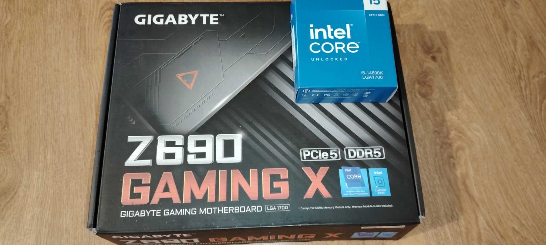 GIGABYTE Z690 Gaming X DDR5 + НОВ Intel i5-14600K 14 Cores 5.3GHz