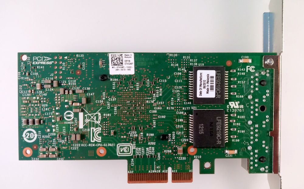 Intel i350-T4 1Gb QP Мрежов Адаптер 4 порта RJ45 00AG522 00JY854 0NWK2