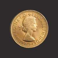 Moneda aur Sovereign Elisabeta a II-a,7,98 gr. TVA 0%