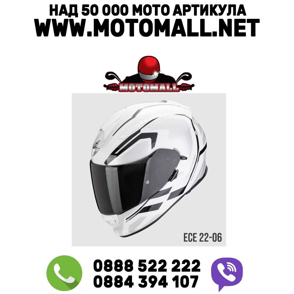 НОВО Каска SCORPION EXO-491 KRIPTA white-black