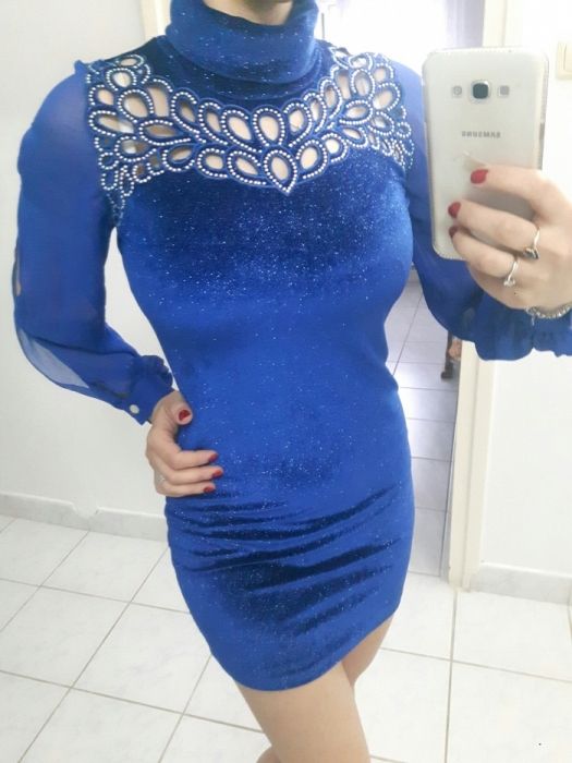 Rochie scurta albastra