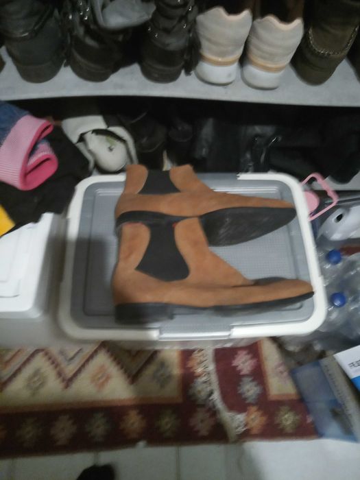 Ghete bărbătești piele întoarsă de firmă mărimea 43