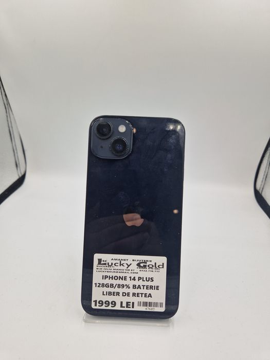 IPhone 14 Plus 128 GB 89% Baterie Garantie #47603