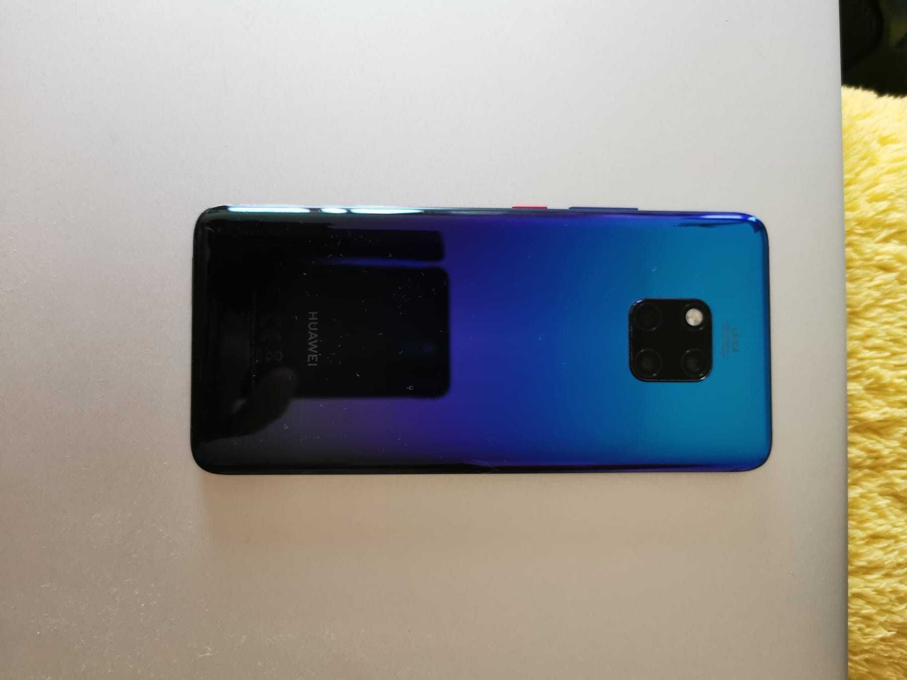 Telefon Huawei Mate 20 Pro pentru piese (defect) si carcasa din piele