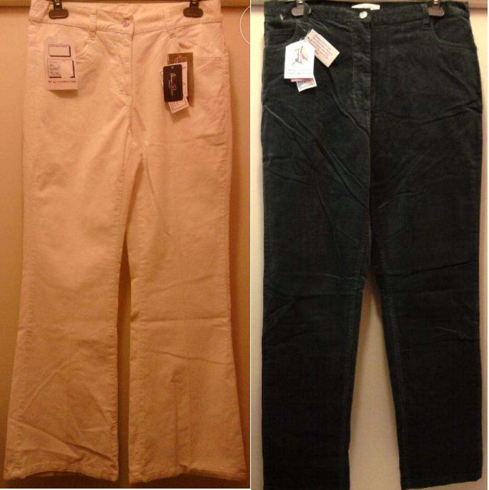 Pantaloni raiati bumbac noi dama nr. 38-40 Anglia, grosi sau subtiri