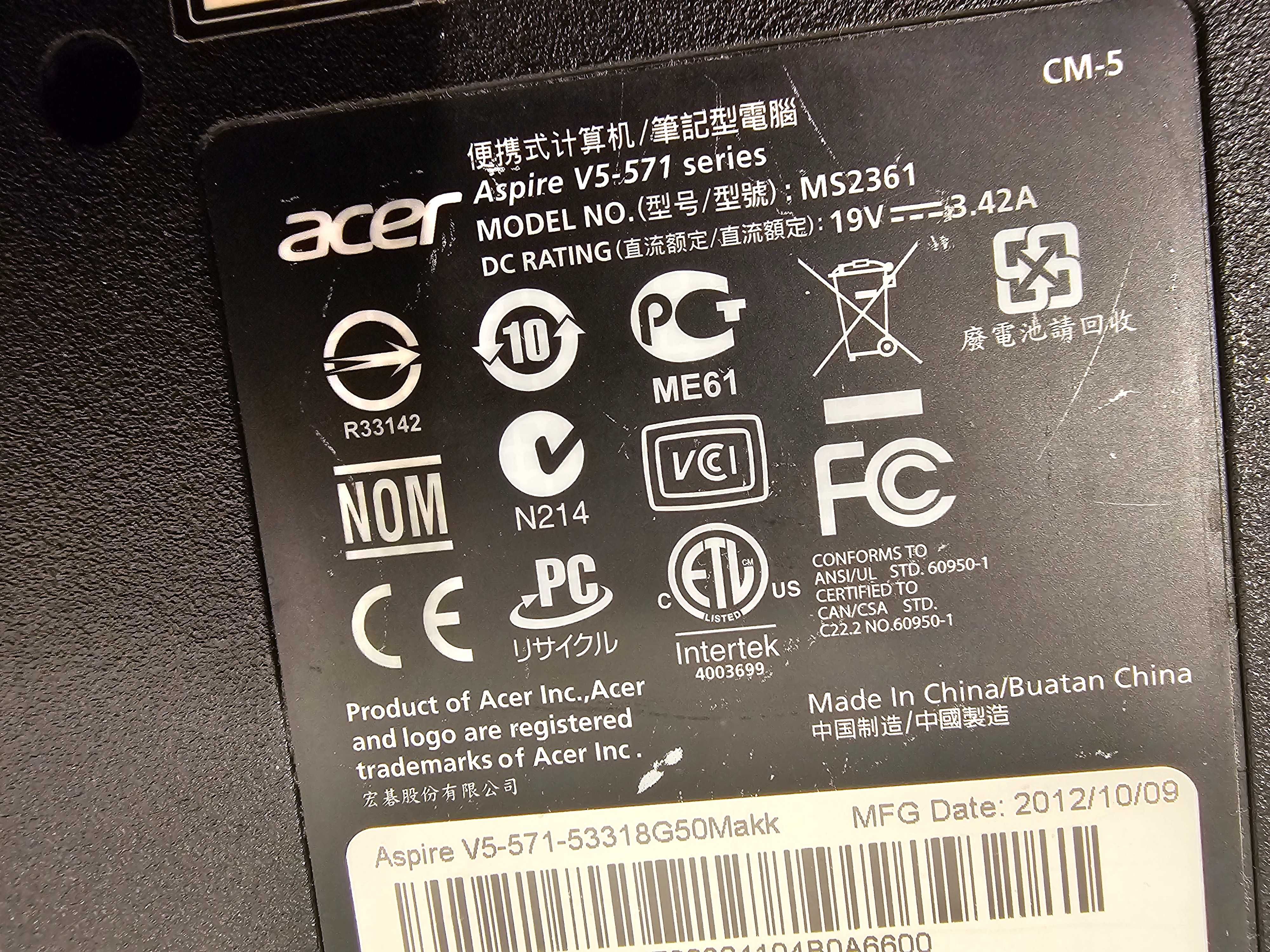 ACER V5-571 MS2361