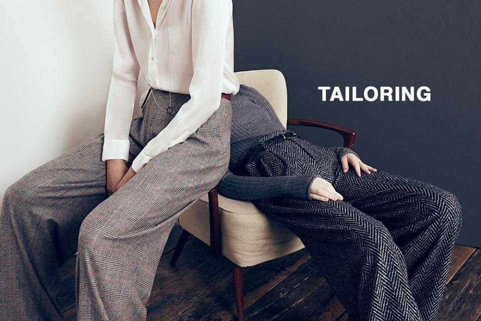 NOU! Pantaloni office din lână în carouri ZARA