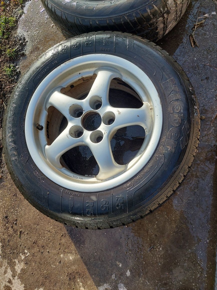 Алуминиеви джанти с гуми 15 ц. за ауди, опел и vw